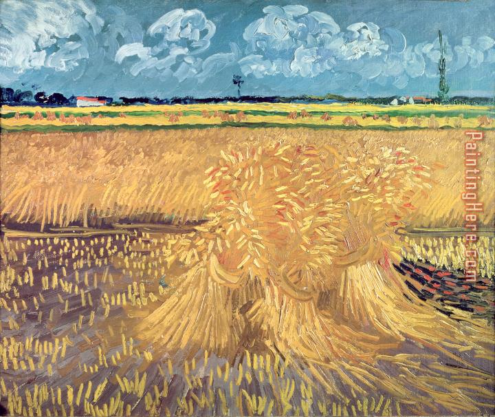 Vincent van Gogh Wheatfield with Sheaves
